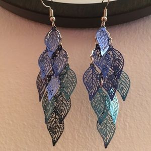 Dazzling 9 leaves earrings